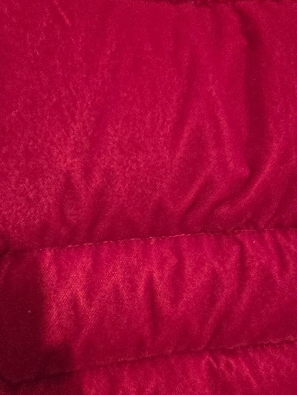 Elie Tahari Ruby Red Quilted Puffer Coat with Faux-Fur Trim - Picture 6 of 7